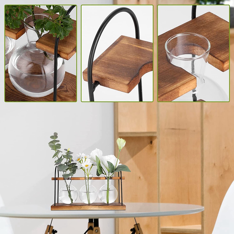 Ahşap Standlı Bitki Üretim İst - Propagation Station Vase incelemesi ve fiyatı